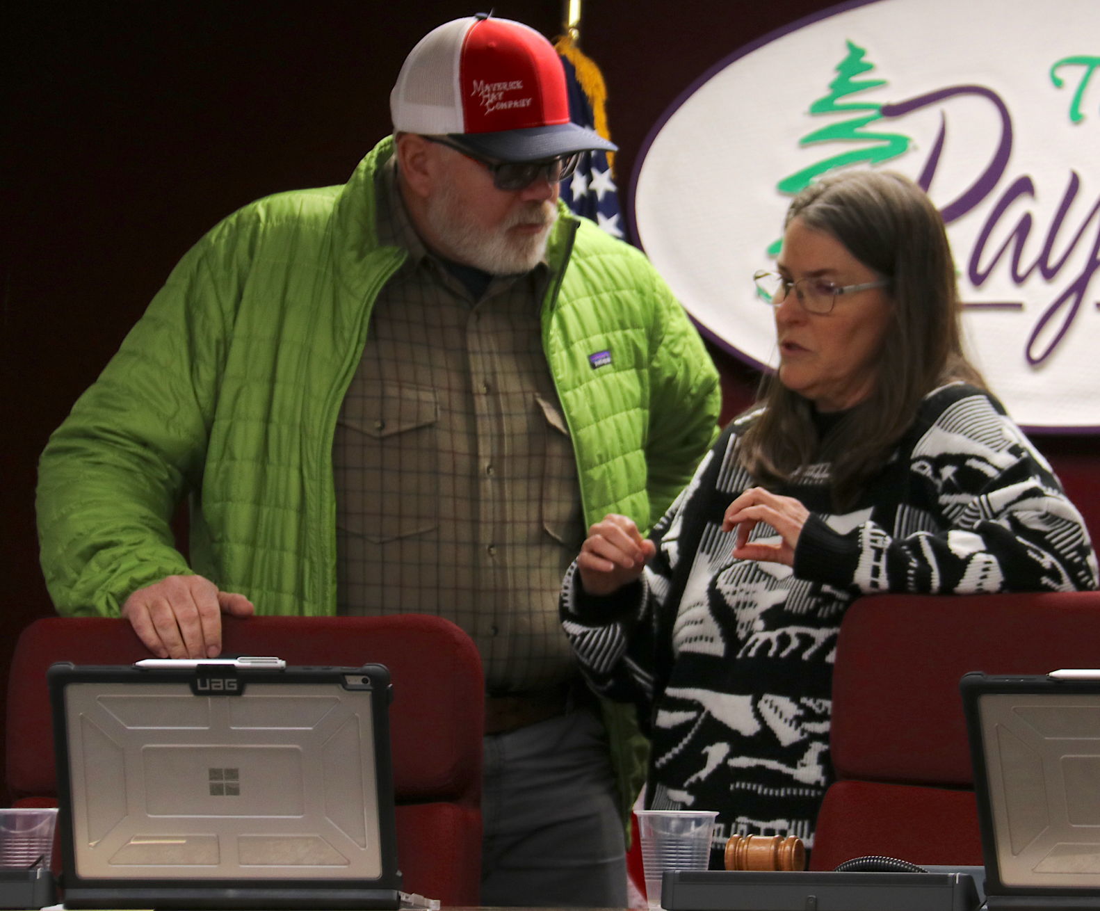 Chris Higgins and town staff Feb 4 meeting
